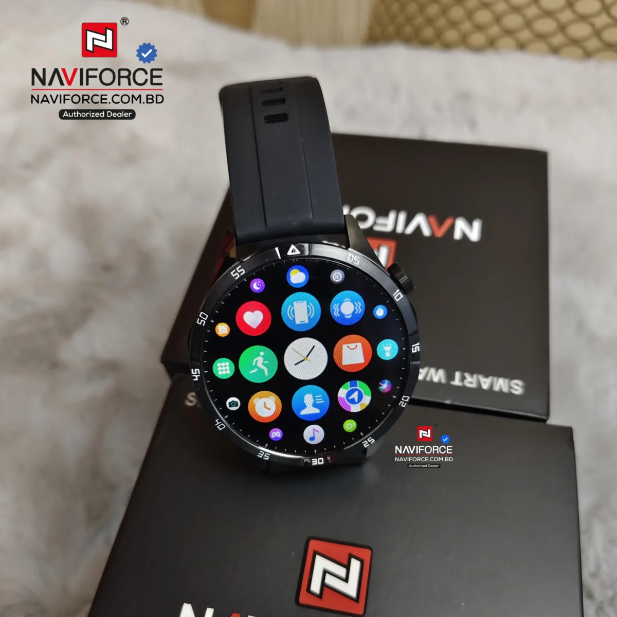 Naviforce NT12 Smart Watch – Black - Image 4