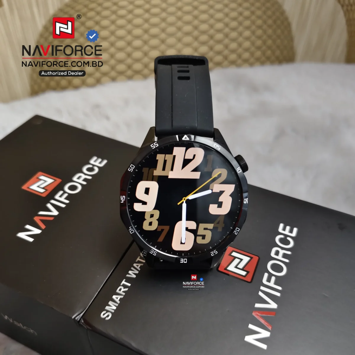 Naviforce NT12 Smart Watch – Black - Image 1