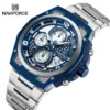 Naviforce 8051 CH - Silver Blue - Image 3