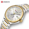 Curren 8471 CH For Men - Silver Gold - Image 3