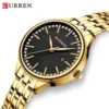 Curren 9099 For Women - Gold Black - Image 3