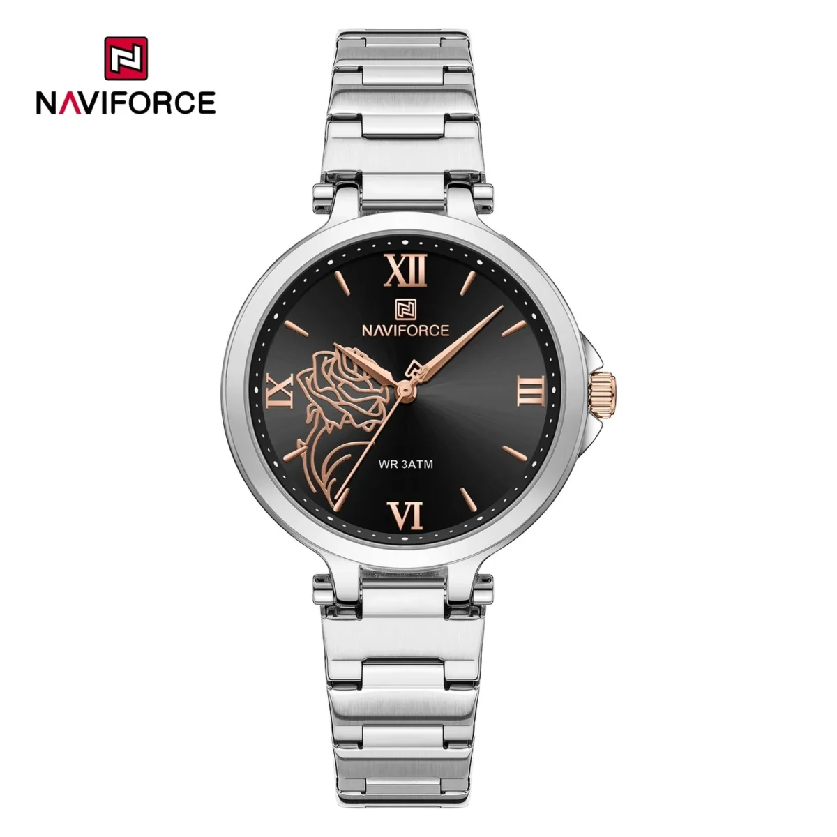 Naviforce 5060 For Women - Silver Black - Image 1