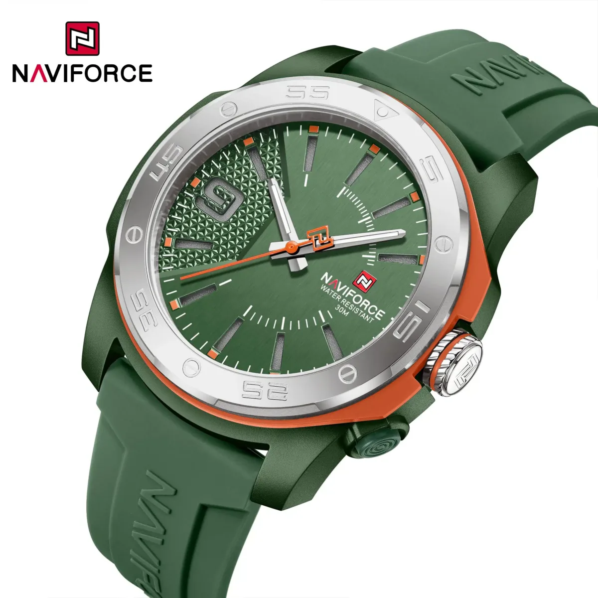 Naviforce 7112T For Man - Silver Green - Image 1