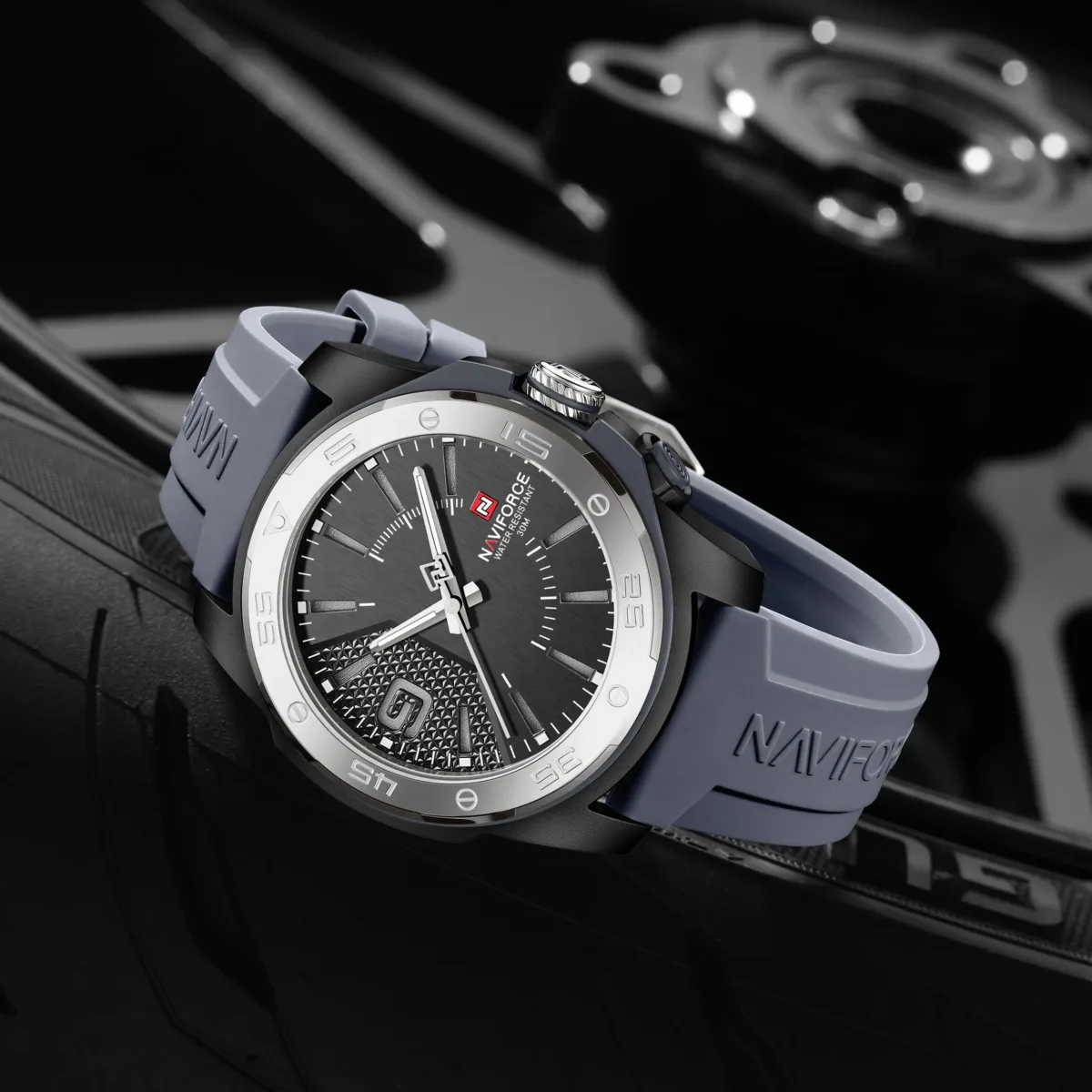 Naviforce 7112T For Man - Silver Black - Image 3