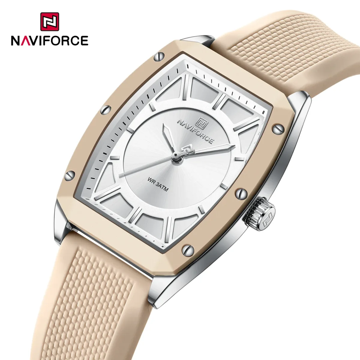 Naviforce 5049 - Rose Gold White For Women - Image 3