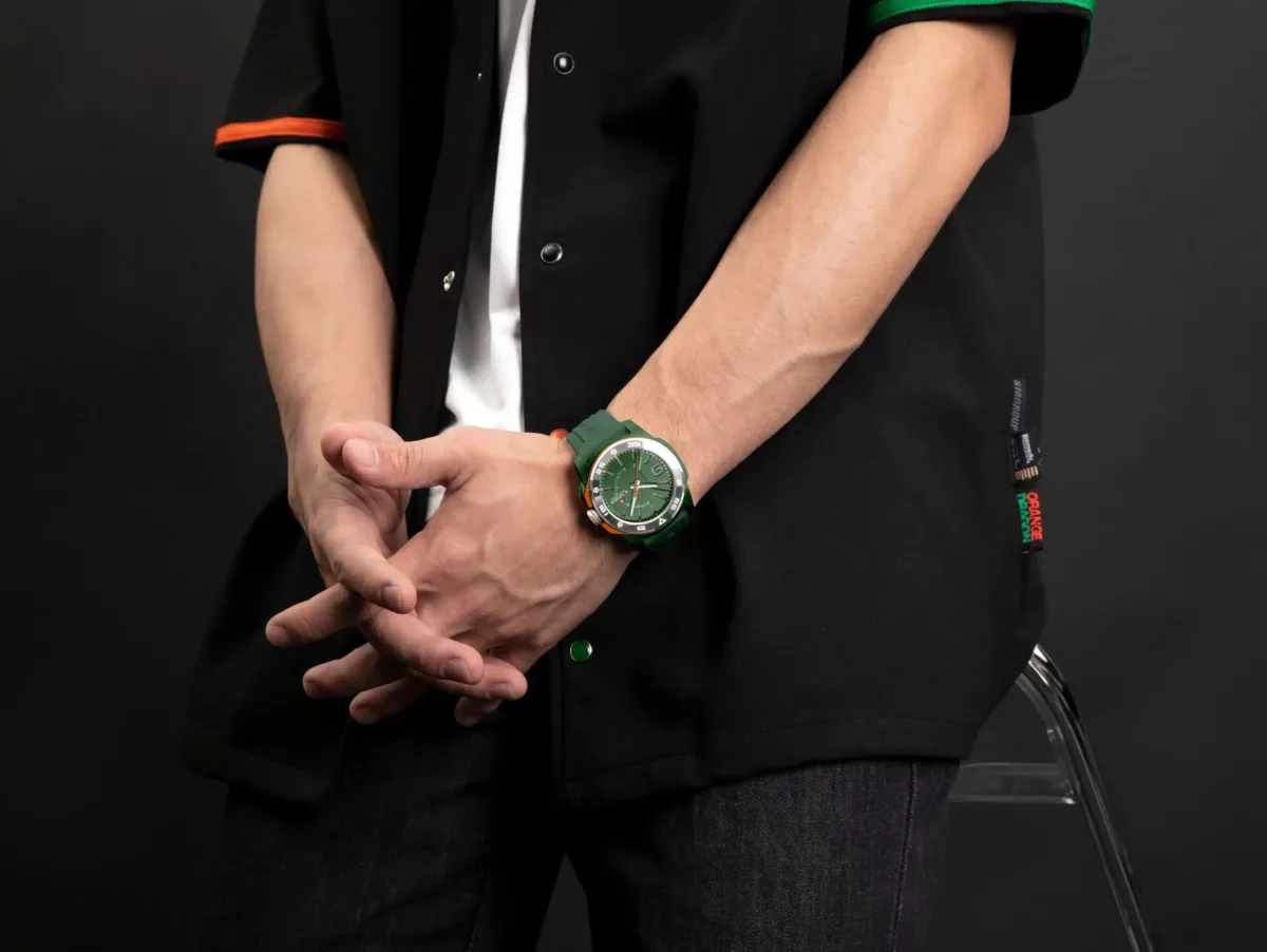 Naviforce 7112T For Man - Silver Green - Image 4