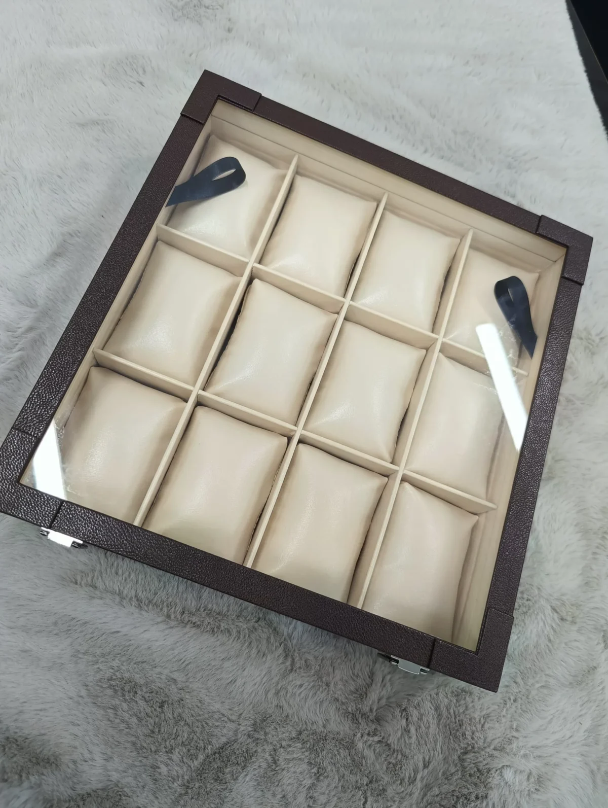 Watch Display Case Box - 12 Slots (Coffee) - Image 2