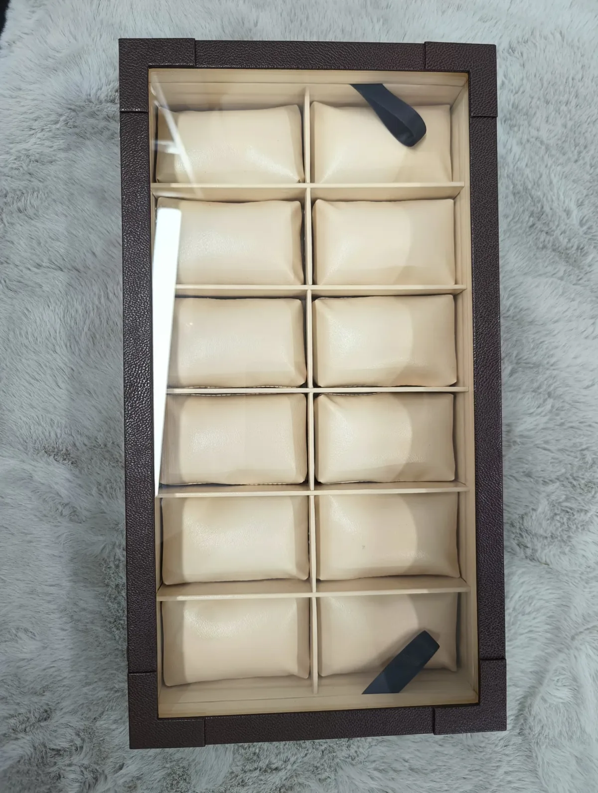 Watch Display Case Box - 12 Slots (Coffee) - Image 1