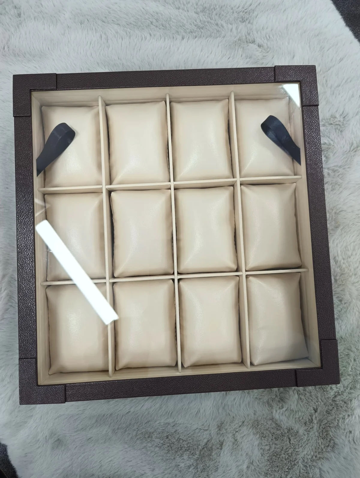 Watch Display Case Box - 12 Slots (Coffee) - Image 1