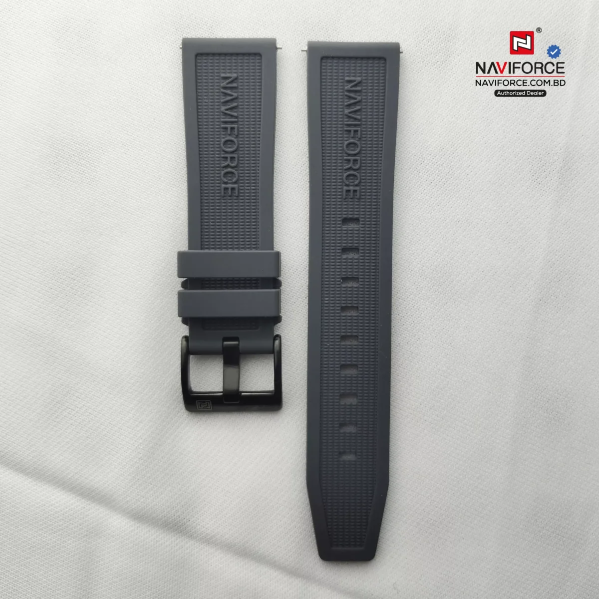 Naviforce Silicon Strap - Gray (22mm) - Image 1