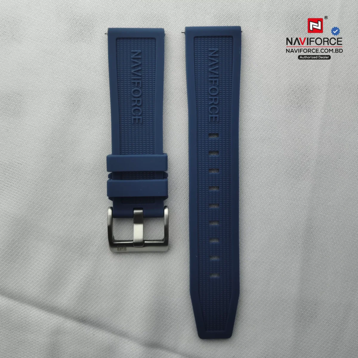 Naviforce Silicon Strap - Blue (22mm) - Image 1