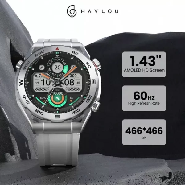 Haylou Watch R8 Smartwatch - Silver - Image 2
