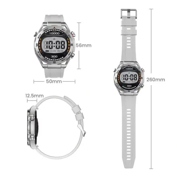 Haylou Watch R8 Smartwatch - Silver - Image 4