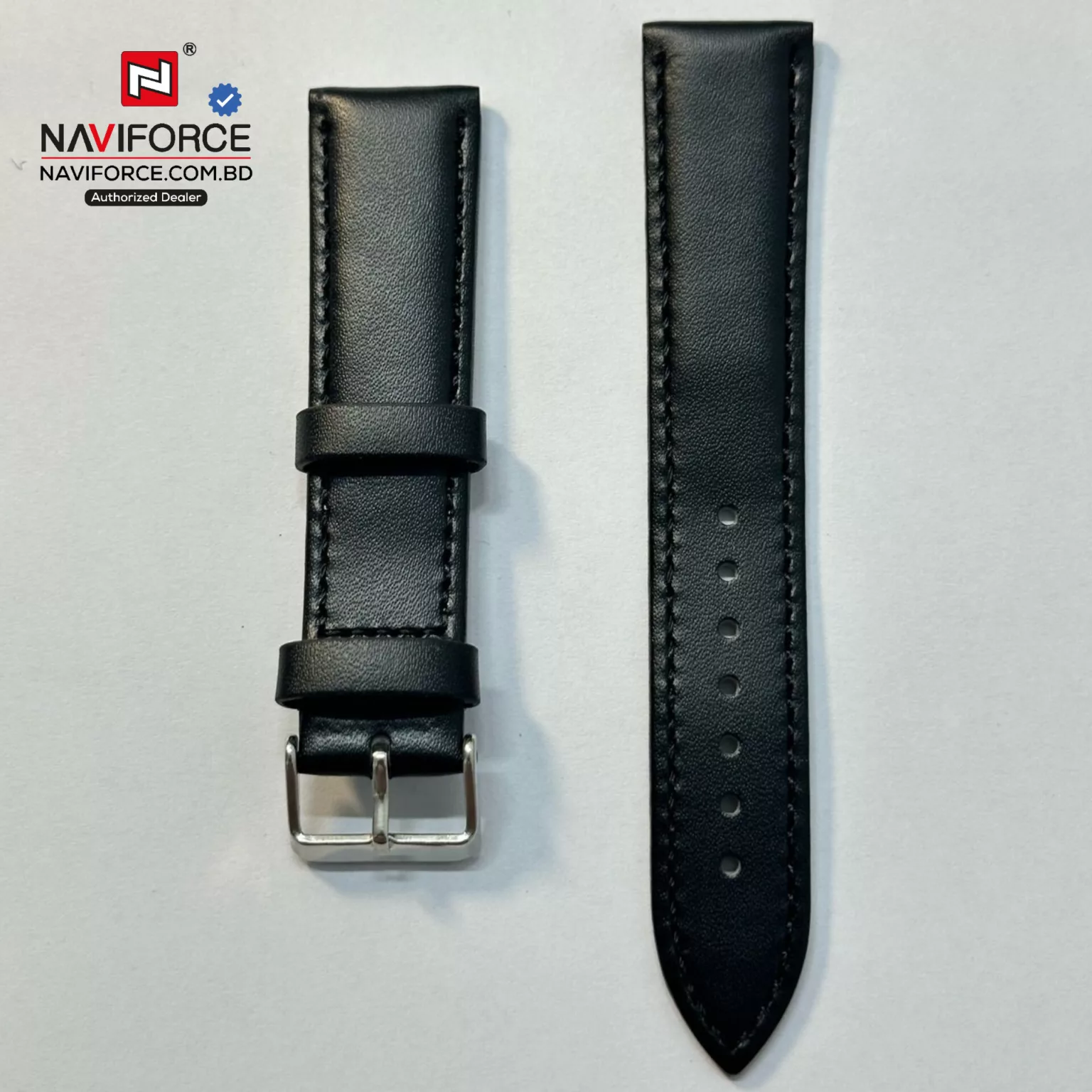 Leather Belt - Black (22mm) - Image 1