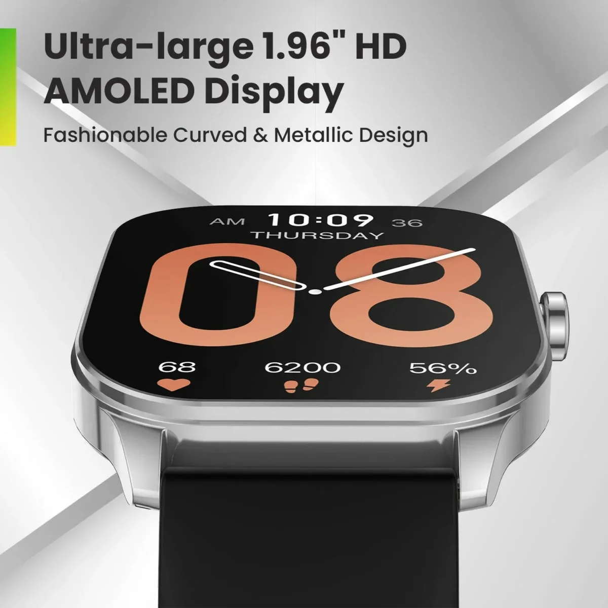 Amazfit Pop 3S Smart Watch - Silver - Image 2