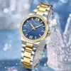 Curren 9103 CH For Women - Gold Blue