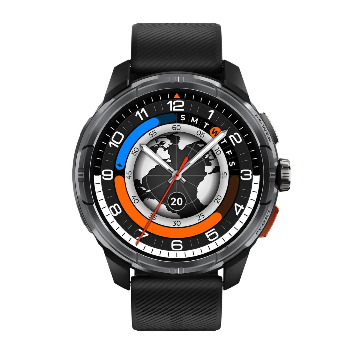 Haylou Solar Ultra AMOLED Smart Watch with GPS - Black - Image 1