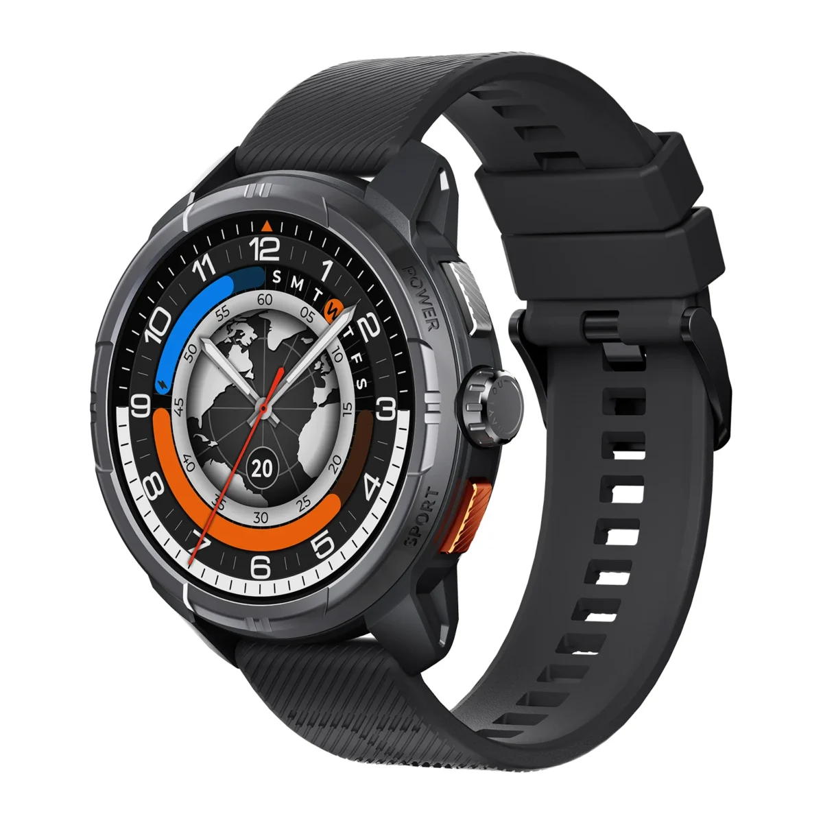 Haylou Solar Ultra AMOLED Smart Watch with GPS - Black - Image 2