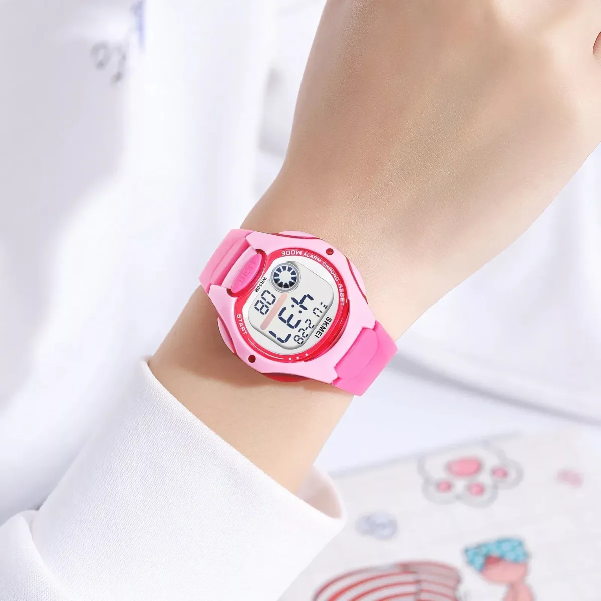 Skmei 2129 Kids Watch 50M Waterproof - Pink - Image 4