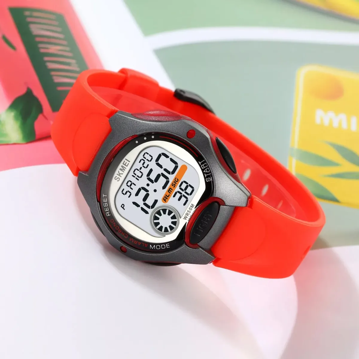 Skmei 2129 Kids Watch 50M Waterproof - Red - Image 2
