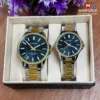 Curren 9090 Couple - Sliver Gold Black With Premium Box