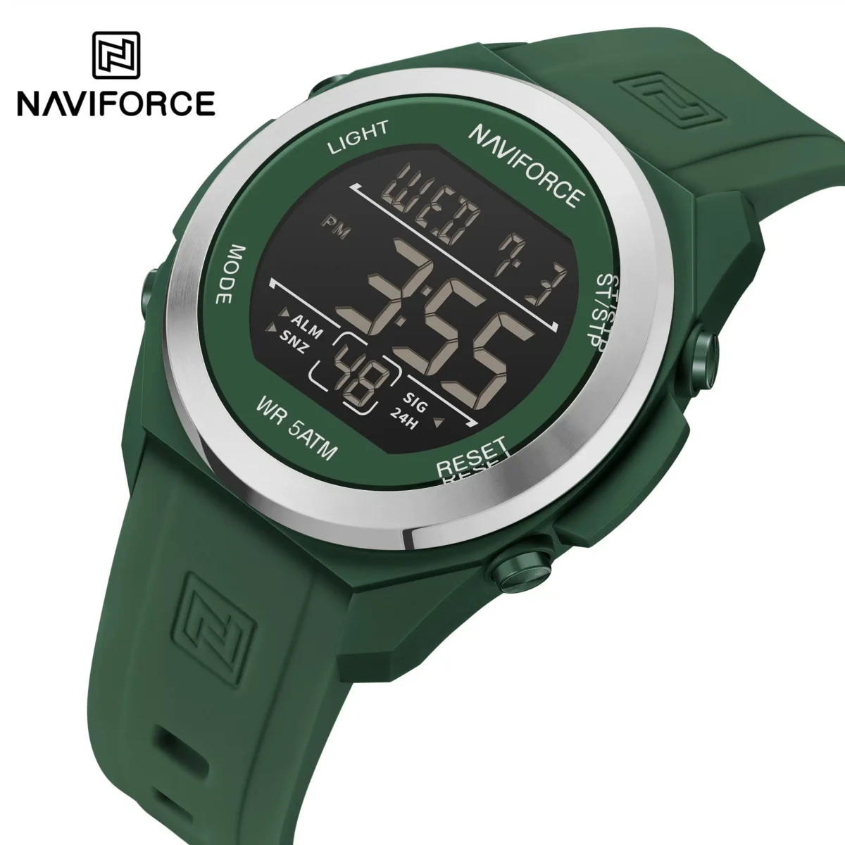 Naviforce 7111 - Silver Green - Image 2