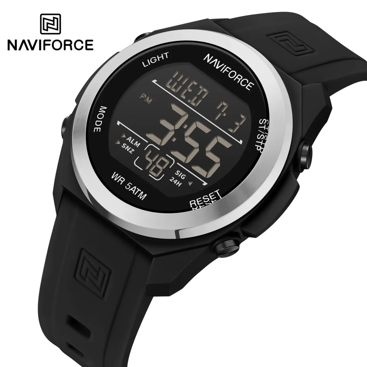 Naviforce 7111 - Silver Black - Image 3