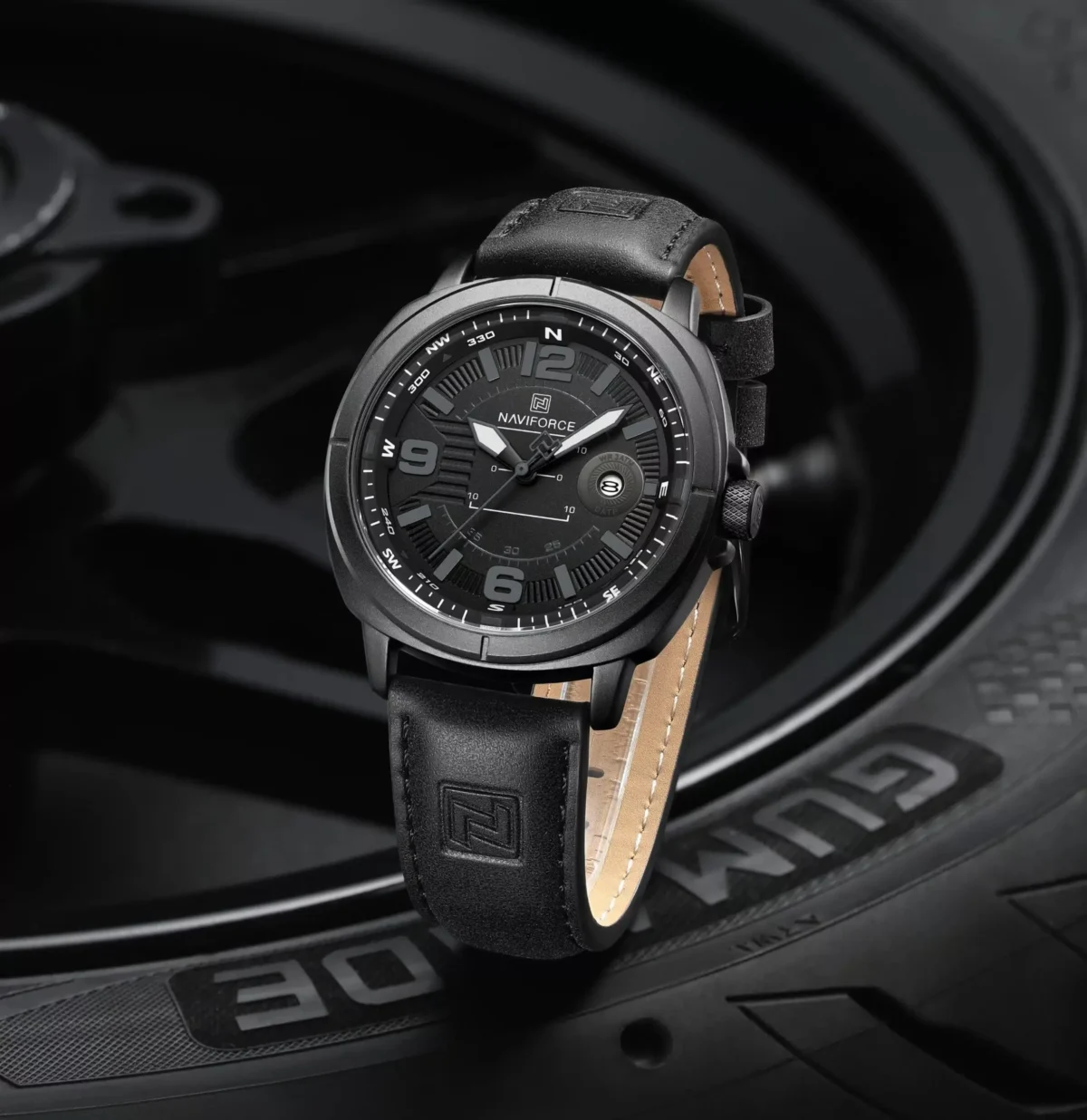 Naviforce 8078 - Black Gray - Image 2