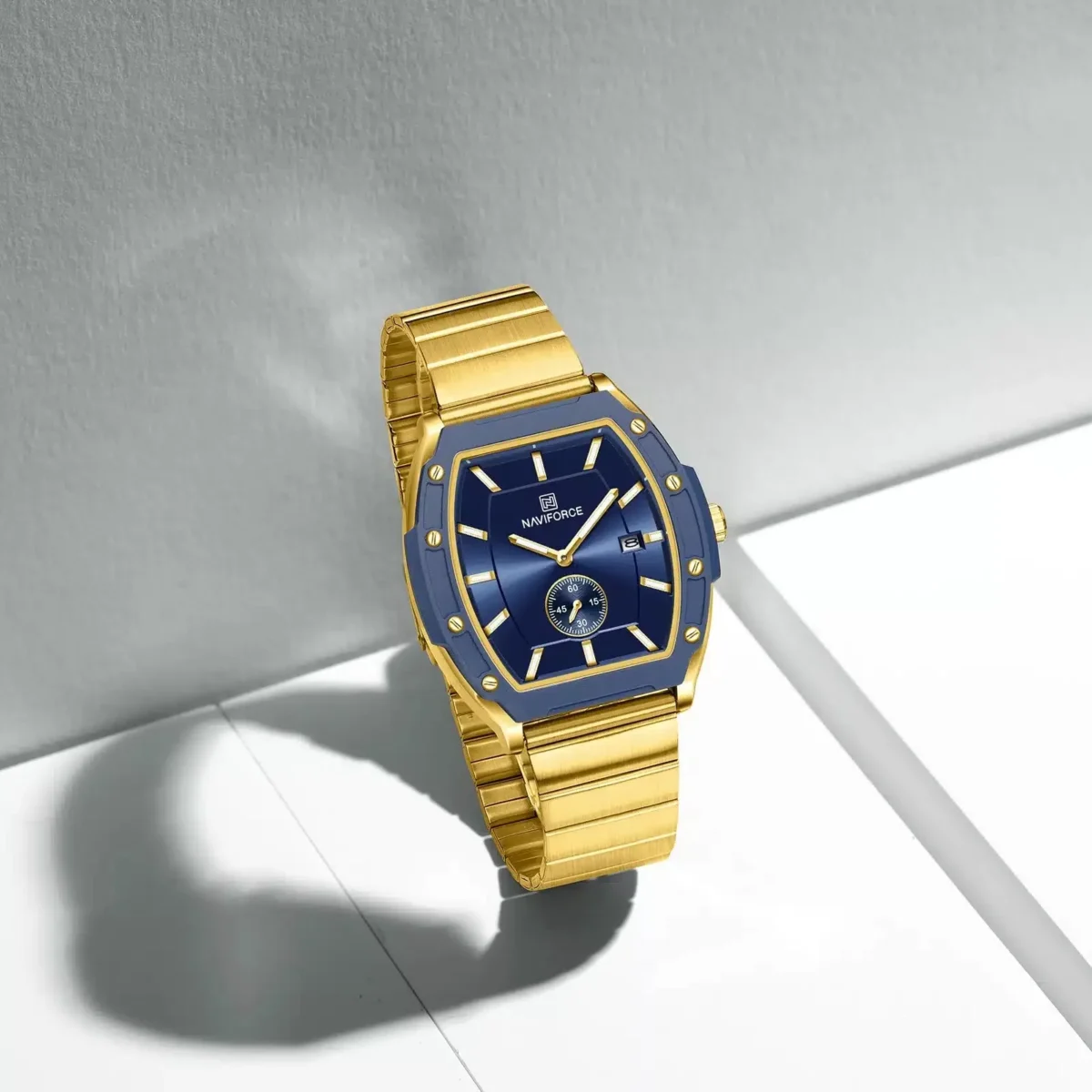 Naviforce 8068 For Women - Gold Blue - Image 3