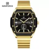 Naviforce 8068 For Men - Gold Black