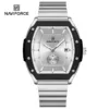 Naviforce 8068 For Men - Silver White