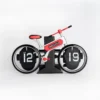 MidClock HY-F117 Unique Bicycle Vintage Flip Desk Clock – Red - Image 4