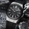 Curren 8467 For Men - Silver Black - Image 4