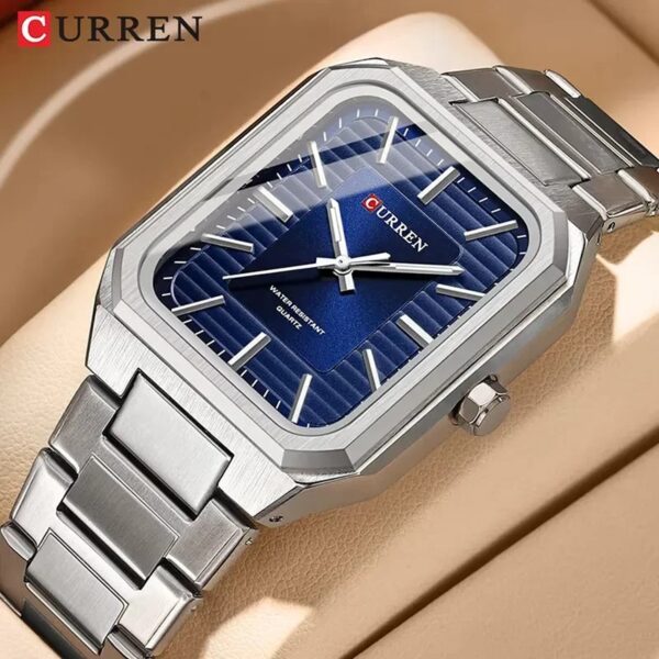 Curren 8457 For Men - Silver Blue - Image 3