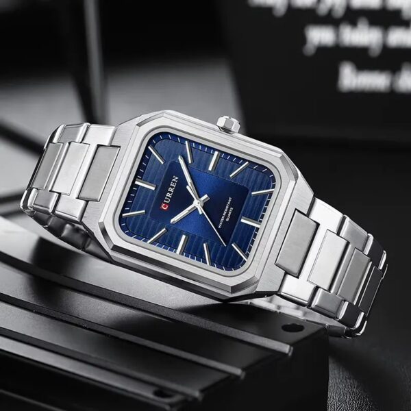 Curren 8457 For Men - Silver Blue - Image 2
