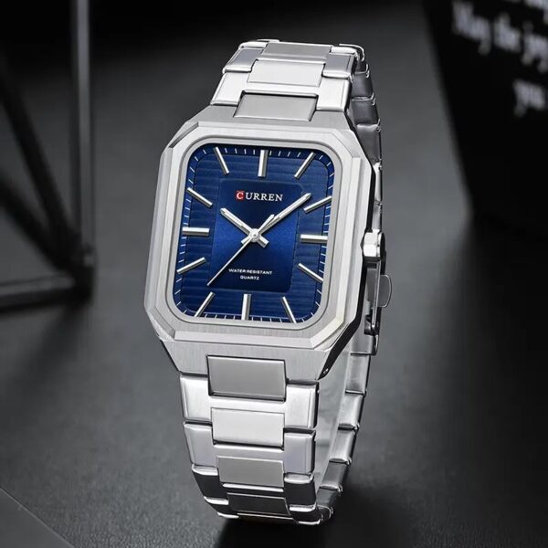 Curren 8457 For Men - Silver Blue - Image 1