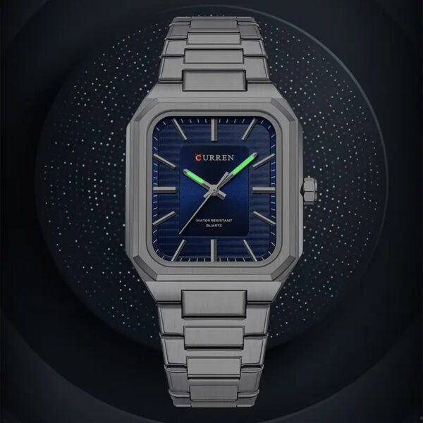 Curren 8457 For Men - Silver Blue - Image 6