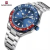 Naviforce 9249 CH - Silver Red Blue - Image 4
