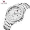 Naviforce 9245 CH – Silver White For Men - Image 3