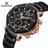 Naviforce 8065 CH - Black Rose For Men - Image 5