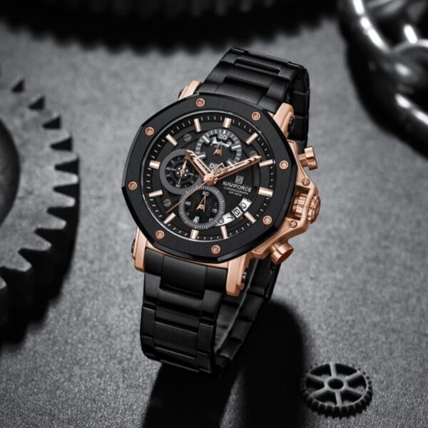 Naviforce 8065 CH - Black Rose For Men - Image 2