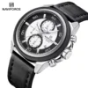 Naviforce 8075 For Men - Black White - Image 3