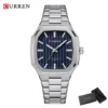 Curren 8458 For Men - Silver Blue - Image 4