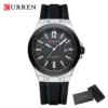 Curren 8467 For Men - Silver Black - Image 3