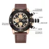 Naviforce 8074 For Men - Rose Brown - Image 4