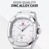 Naviforce 9243 For Men - Silver White - Image 3