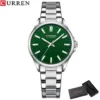 Curren 9090 - Silver Green For Woman - Image 2