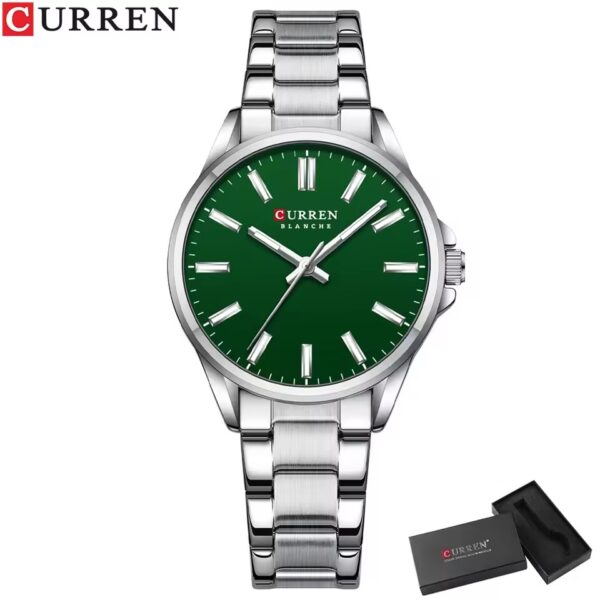 Curren 9090 - Silver Green For Woman - Image 2