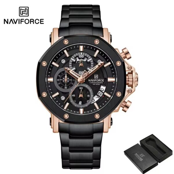 Naviforce 8065 CH - Black Rose For Men - Image 4