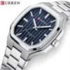 Curren 8458 For Men - Silver Blue - Image 3